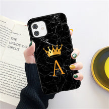 iPhone Case For - 11 12 13 Mini Pro Max X XR XS Max 8 7 Plus Marble Texture Couples Soft TPU Cover - Miscellaneous Accessories