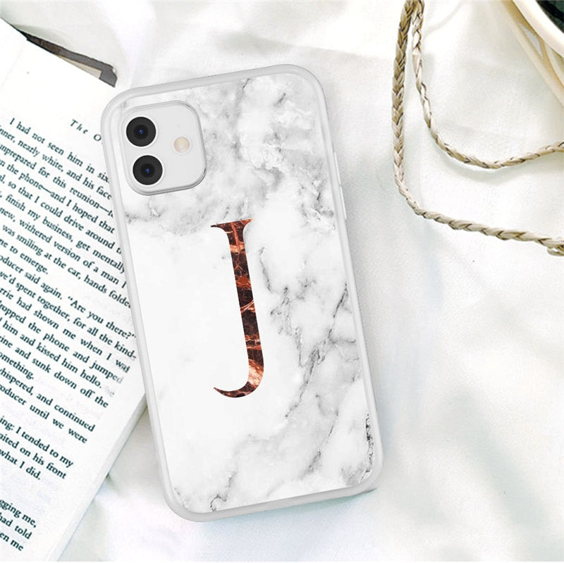 iPhone 11 Case Clear Matte Texture Letter For 12 13 Pro Mini X XR XS Max 7 8 Plus Soft TPU Cover - Miscellaneous Accessories