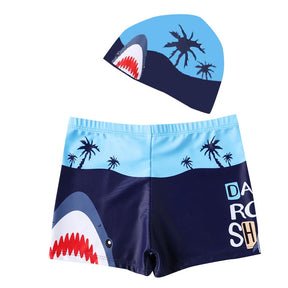 Jurassic Splash: Boys' Dinosaur Swim Shorts" - Miscellaneous Accessories