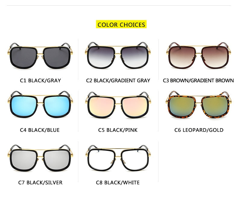 The Square Style Oversized Frame Sunglasses are truly versatile and can be paired with a variety of looks from casual outfits to more dressy outfits - Miscellaneous Accessories