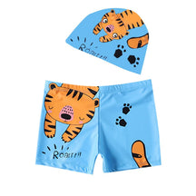 Jurassic Splash: Boys' Dinosaur Swim Shorts" - Miscellaneous Accessories