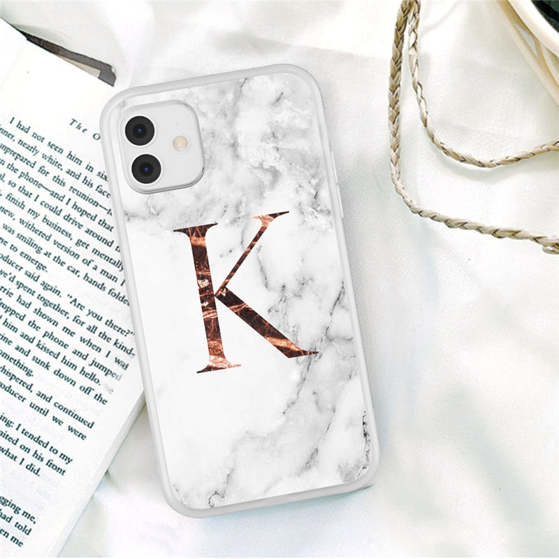 iPhone 11 Case Clear Matte Texture Letter For 12 13 Pro Mini X XR XS Max 7 8 Plus Soft TPU Cover - Miscellaneous Accessories