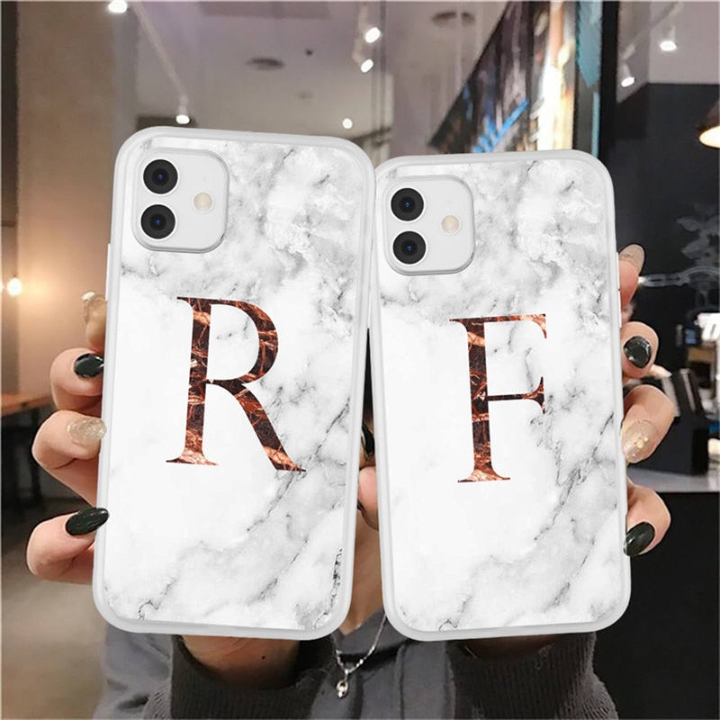 iPhone 11 Case Clear Matte Texture Letter For 12 13 Pro Mini X XR XS Max 7 8 Plus Soft TPU Cover - Miscellaneous Accessories