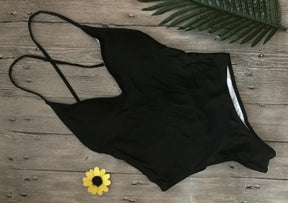 2023 Women's One-Piece V-Neck Swimsuit, Butt Tie Panties - Miscellaneous Accessories