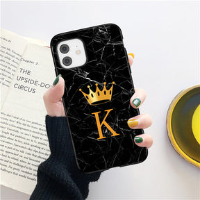 iPhone Case For - 11 12 13 Mini Pro Max X XR XS Max 8 7 Plus Marble Texture Couples Soft TPU Cover - Miscellaneous Accessories