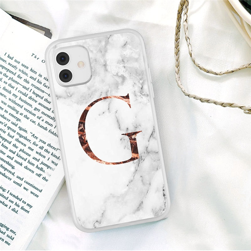 iPhone 11 Case Clear Matte Texture Letter For 12 13 Pro Mini X XR XS Max 7 8 Plus Soft TPU Cover - Miscellaneous Accessories