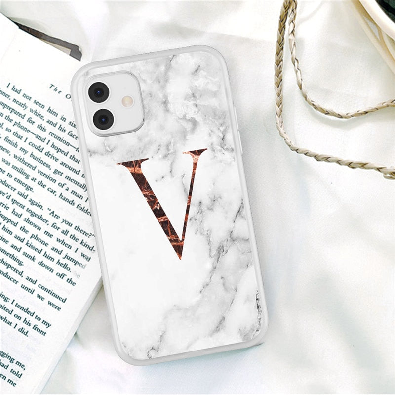 iPhone 11 Case Clear Matte Texture Letter For 12 13 Pro Mini X XR XS Max 7 8 Plus Soft TPU Cover - Miscellaneous Accessories