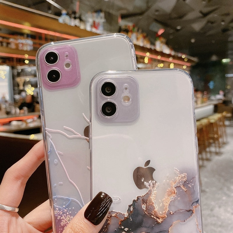 iPhone Texture Phone Case For 12 11 Pro Max 13 Mini X XR XS Max 7 8 6s Plus SE 2020 Soft TPU Back Cover - Miscellaneous Accessories