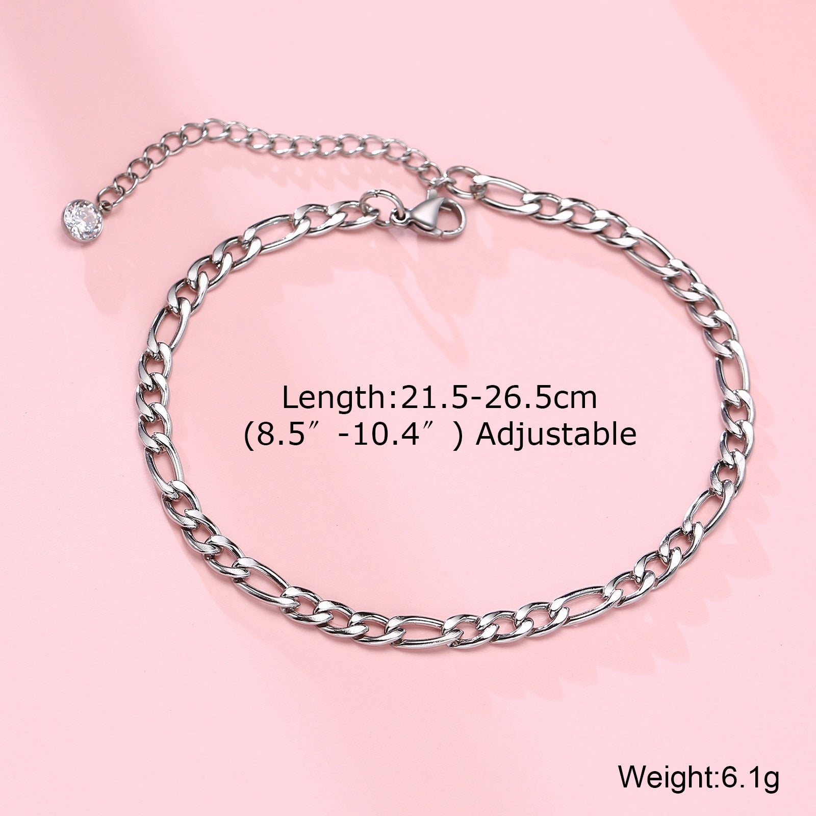 This 2023 stainless steel men's anklet features a double chain with a Cross Charm, perfect for gifting to the special man in your life. - Miscellaneous Accessories