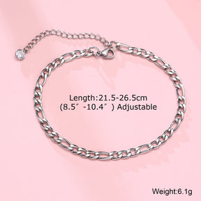 This 2023 stainless steel men's anklet features a double chain with a Cross Charm, perfect for gifting to the special man in your life. - Miscellaneous Accessories