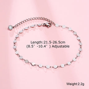 This 2023 stainless steel men's anklet features a double chain with a Cross Charm, perfect for gifting to the special man in your life. - Miscellaneous Accessories