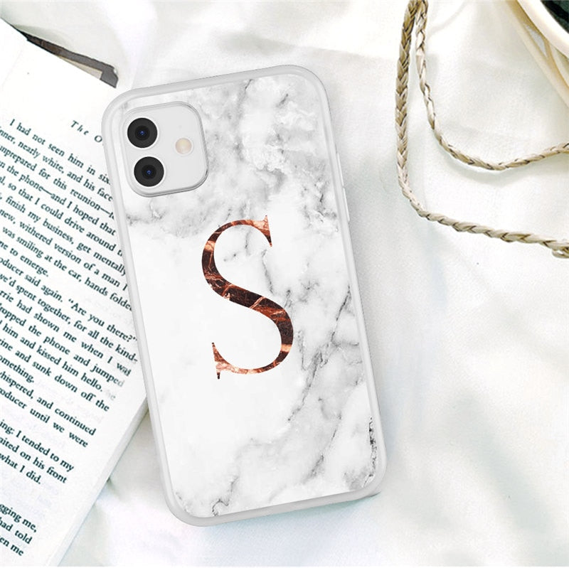 iPhone 11 Case Clear Matte Texture Letter For 12 13 Pro Mini X XR XS Max 7 8 Plus Soft TPU Cover - Miscellaneous Accessories