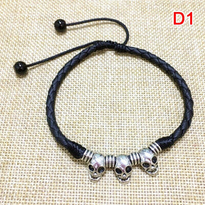 Men Adjustable Handmade Rope Anklet For Men Wax Rope Soft Leather Lucky Men Beach Foot Chain - Miscellaneous Accessories