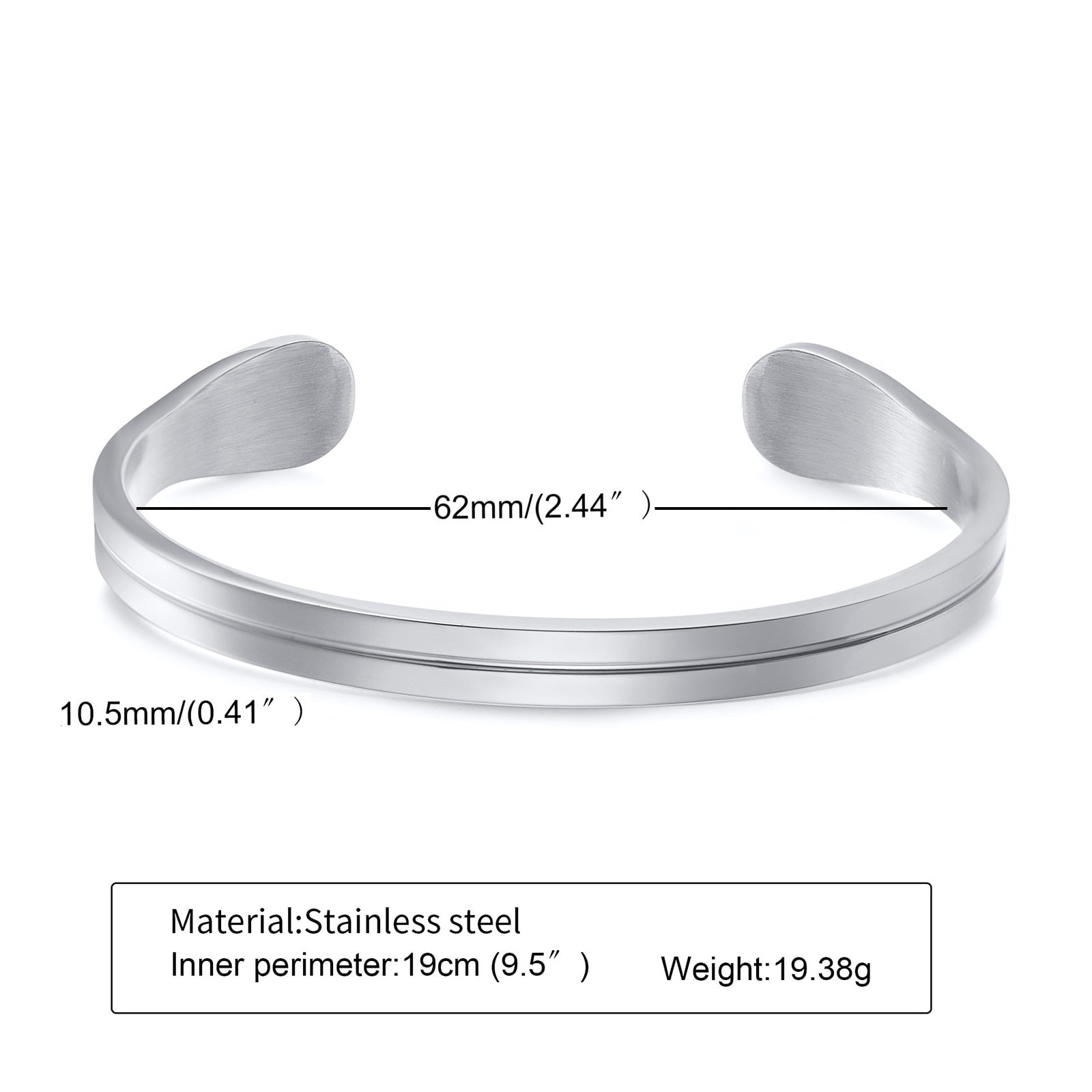 Men's Thin Stainless Steel Bracelet - Awesome Gifts for Men - Miscellaneous Accessories