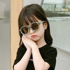 Kids Summer Leopard Print Sunglasses UV Protection Beach Outdoor Sunglasses Baby Girl Baby Boy UV400 - Miscellaneous Accessories