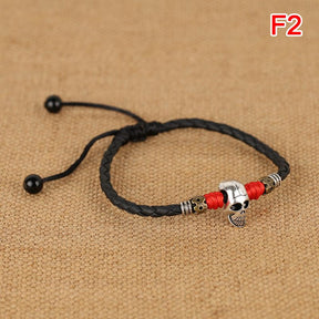 Men Adjustable Handmade Rope Anklet For Men Wax Rope Soft Leather Lucky Men Beach Foot Chain - Miscellaneous Accessories