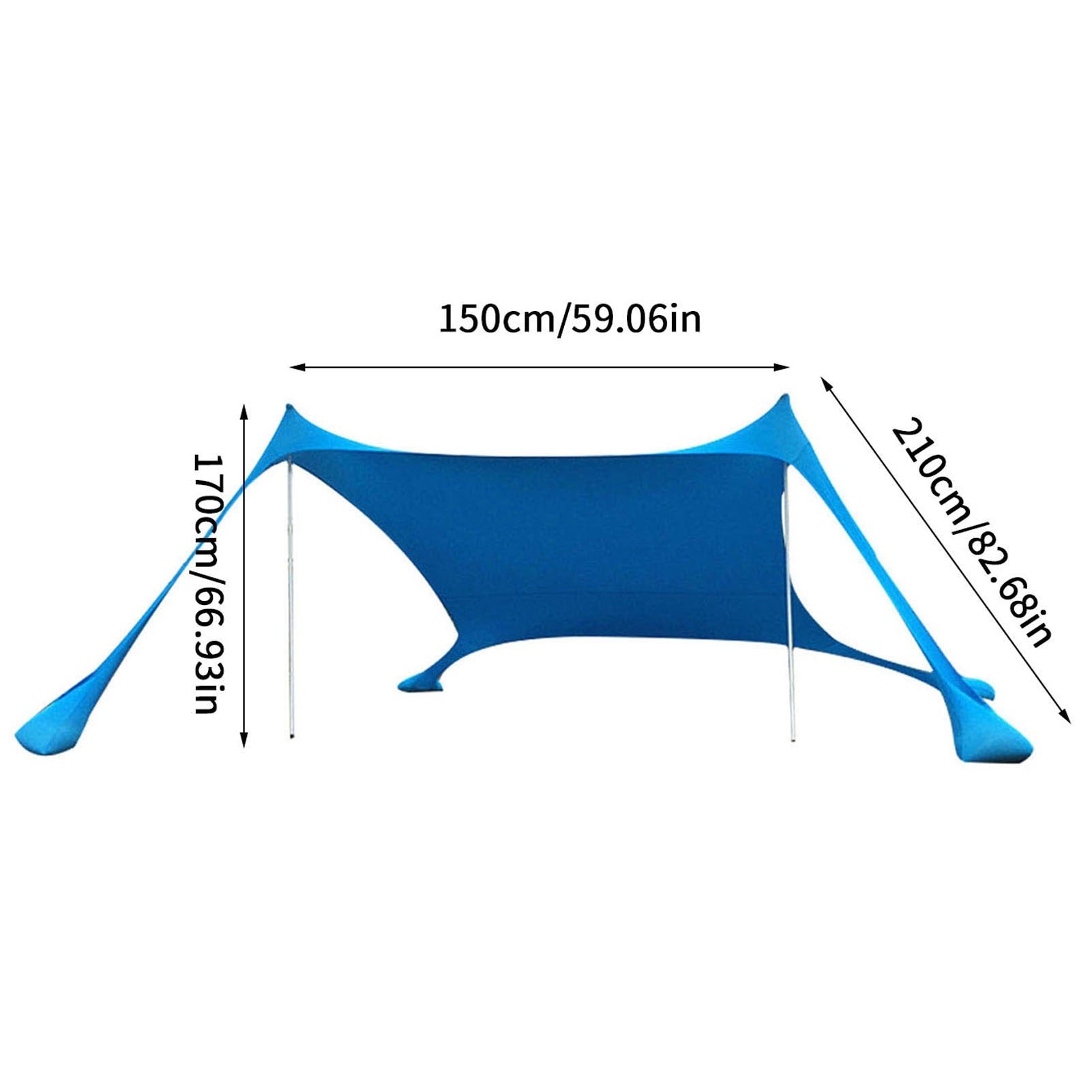 SolShade BeachHaven - Ultimate All-in-One Beach Retreat, Camping Shades Tents Windproof One-piece Beach Canopy Tents UPF50+ Portable Family Tent For Bea - Miscellaneous Accessories