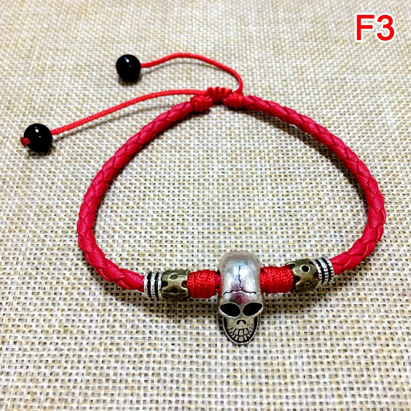 Men Adjustable Handmade Rope Anklet For Men Wax Rope Soft Leather Lucky Men Beach Foot Chain - Miscellaneous Accessories