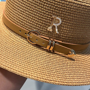 Beach hat men and women flat top straw hat essential for summer travel - Miscellaneous Accessories