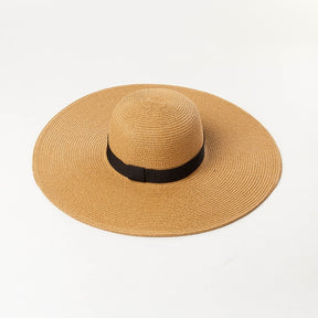 Sunshine Elegance Women Wide Brim Beach Hat Girls Seaside Travel Foldable Straw Hat Sunscreen UV Protection Lady Cap - Miscellaneous Accessories