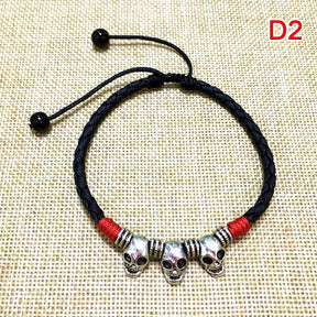 Men Adjustable Handmade Rope Anklet For Men Wax Rope Soft Leather Lucky Men Beach Foot Chain - Miscellaneous Accessories