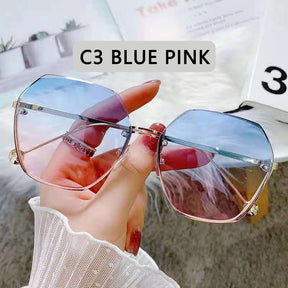 Celestial Sunnies, Women Brand Designer Gradient Fashion Sun Glasses Female Rimless Metal Oculos De Sol luxury designer - Miscellaneous Accessories