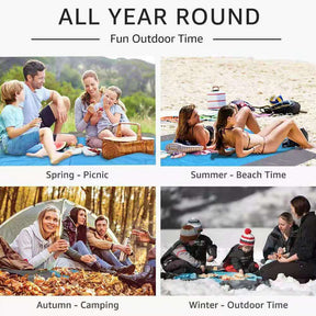 Beach Blanket Sandproof 200 X 210cm Waterproof Beach Mat Lightweight Picnic Blanket for Travel Hiking Sports - Miscellaneous Accessories