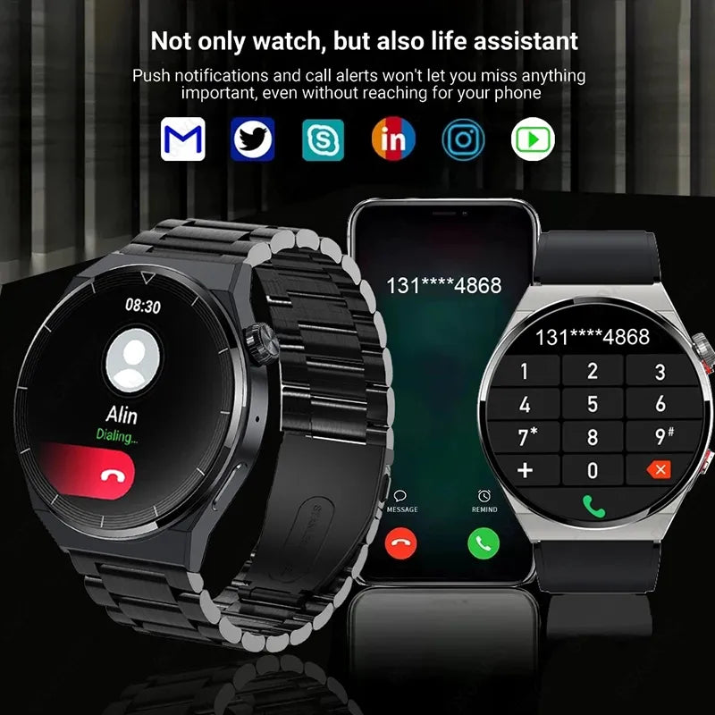 New Smart Watch Men GT3 Pro AMOLED 390*390 HD Screen Heart Rate Bluetooth Call IP68 Waterproof SmartWatch For Huawei Xiaomi 2023