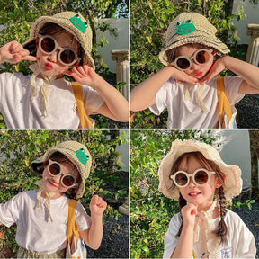 Kids Summer Leopard Print Sunglasses UV Protection Beach Outdoor Sunglasses Baby Girl Baby Boy UV400 - Miscellaneous Accessories