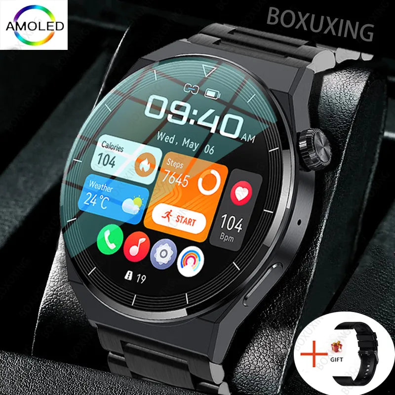 New Smart Watch Men GT3 Pro AMOLED 390*390 HD Screen Heart Rate Bluetooth Call IP68 Waterproof SmartWatch For Huawei Xiaomi 2023