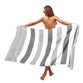 Beach Bliss: Fashion Towel with Fringes and Print - Miscellaneous Accessories