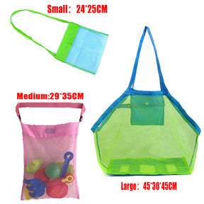 Beach Mesh Bag Children Foldable Portable Beach Toys Clothes Storage Sundries Organiser Bag - Miscellaneous Accessories