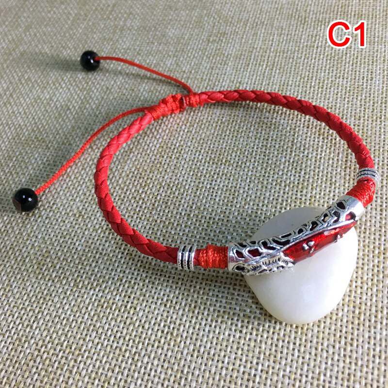 Men Adjustable Handmade Rope Anklet For Men Wax Rope Soft Leather Lucky Men Beach Foot Chain - Miscellaneous Accessories