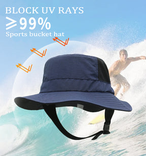 Beach Surf Cap Breathable Waterproof Sun protection Sun Hat UPF50+ Summer Outdoor Fishing Man and Woman Bucket hat Water Sport - Miscellaneous Accessories