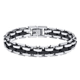 Beautiful Gents Bracelet for Men, Two Tone Stainless Steel Bracelet Jewelry - Miscellaneous Accessories