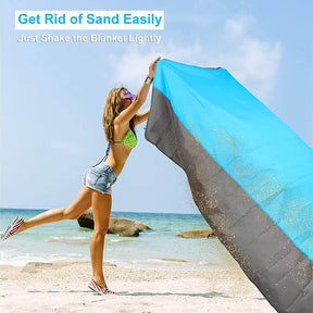 Beach Blanket Sandproof 200 X 210cm Waterproof Beach Mat Lightweight Picnic Blanket for Travel Hiking Sports - Miscellaneous Accessories