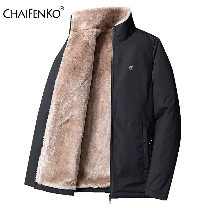 Men 2023 Winter Windproof Warm Thick Fleece Jacket Men Fashion Casual Coat Men Autumn Brand Outwear Outdoor Classic Jacket Men