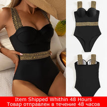 Riseado Black Beauty One Piece Swimsuit 2023 - Women's Push Up Swimwear - Miscellaneous Accessories