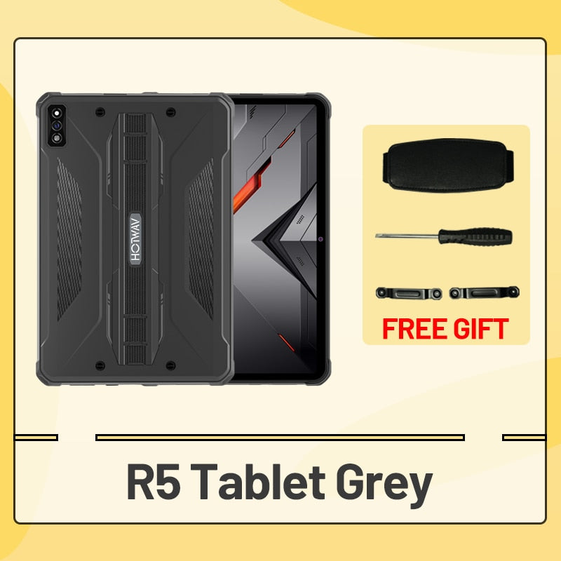 R5 Rugged Tablet HOTWAV 15600mAh Android 12 10.1 - Miscellaneous Accessories