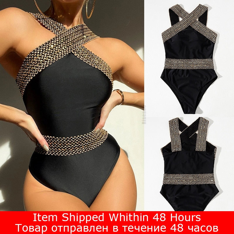 Riseado Black Beauty One Piece Swimsuit 2023 - Women's Push Up Swimwear - Miscellaneous Accessories