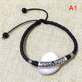 Men Adjustable Handmade Rope Anklet For Men Wax Rope Soft Leather Lucky Men Beach Foot Chain - Miscellaneous Accessories