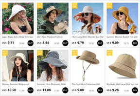 Sunshine Elegance Women Wide Brim Beach Hat Girls Seaside Travel Foldable Straw Hat Sunscreen UV Protection Lady Cap - Miscellaneous Accessories