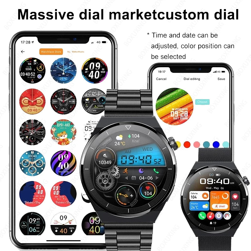 New NFC Smart Watch Men GT3 Pro AMOLED 390*390 HD Screen Heart Rate Bluetooth Call IP68 Waterproof SmartWatch For Huawei Xiaomi