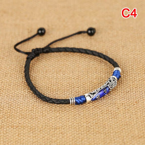 Men Adjustable Handmade Rope Anklet For Men Wax Rope Soft Leather Lucky Men Beach Foot Chain - Miscellaneous Accessories