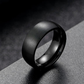 Men Stainless Steel Rings Black Solid For Men - Miscellaneous Accessories