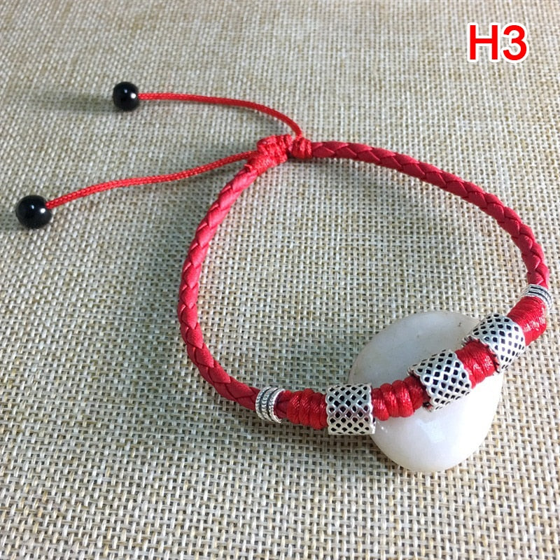 Men Adjustable Handmade Rope Anklet For Men Wax Rope Soft Leather Lucky Men Beach Foot Chain - Miscellaneous Accessories