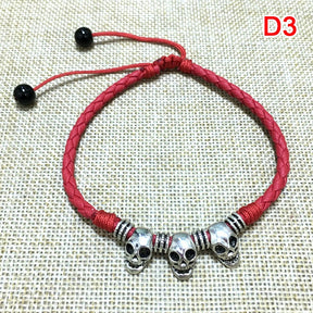 Men Adjustable Handmade Rope Anklet For Men Wax Rope Soft Leather Lucky Men Beach Foot Chain - Miscellaneous Accessories