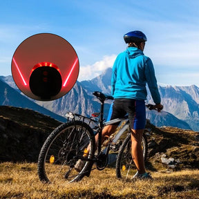 RideBright Waterproof Bicycle Lights - LED Taillights with Laser Safety Warning for Cyclists - Essential Bicycle Accessories for Safe Riding - Miscellaneous Accessories