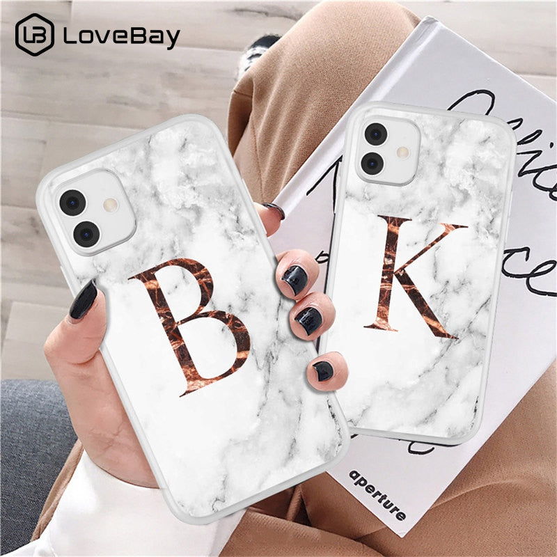 iPhone 11 Case Clear Matte Texture Letter For 12 13 Pro Mini X XR XS Max 7 8 Plus Soft TPU Cover - Miscellaneous Accessories