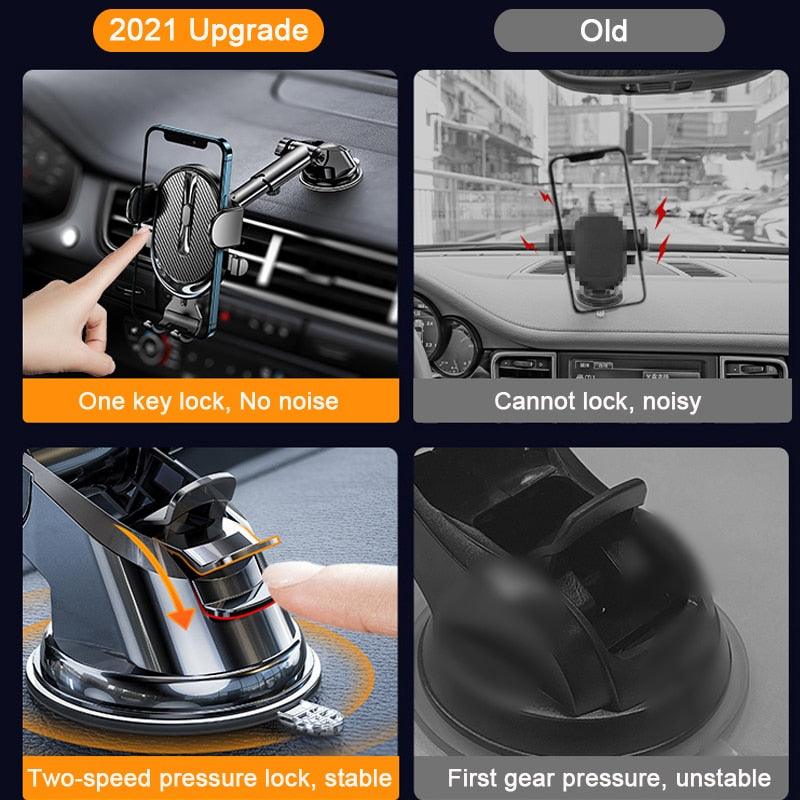 DriveHold: UGREEN's Gravity Dashboard Car Phone Holder Stand for Easy and Secure Mobile Phone, Tablet Support For iPhone 14 Xiaomi Huawei Samsung - Miscellaneous Accessories